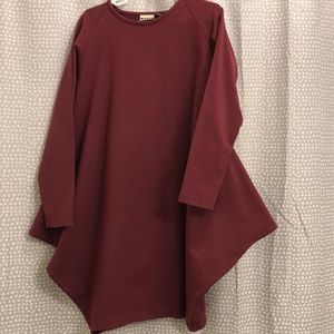 Papu burgundy cotton dress size 9-10